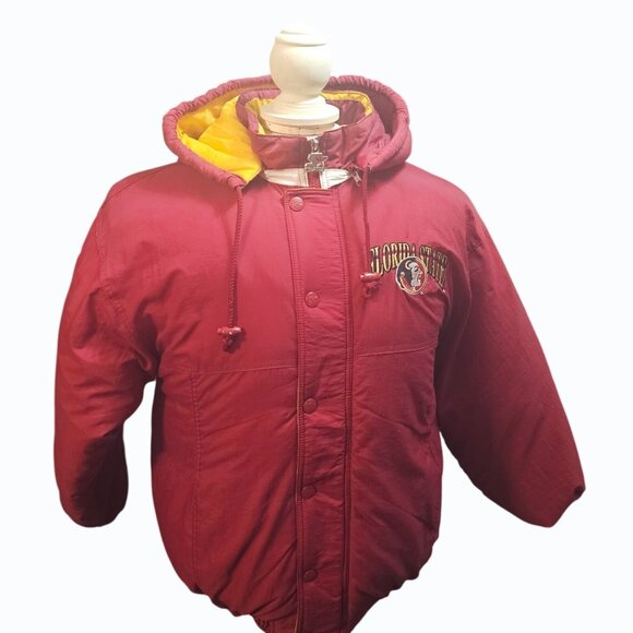 Mens 90's Vintage Florida State University Seminoles Starter Puffer Jacket Small - Picture 4 of 16